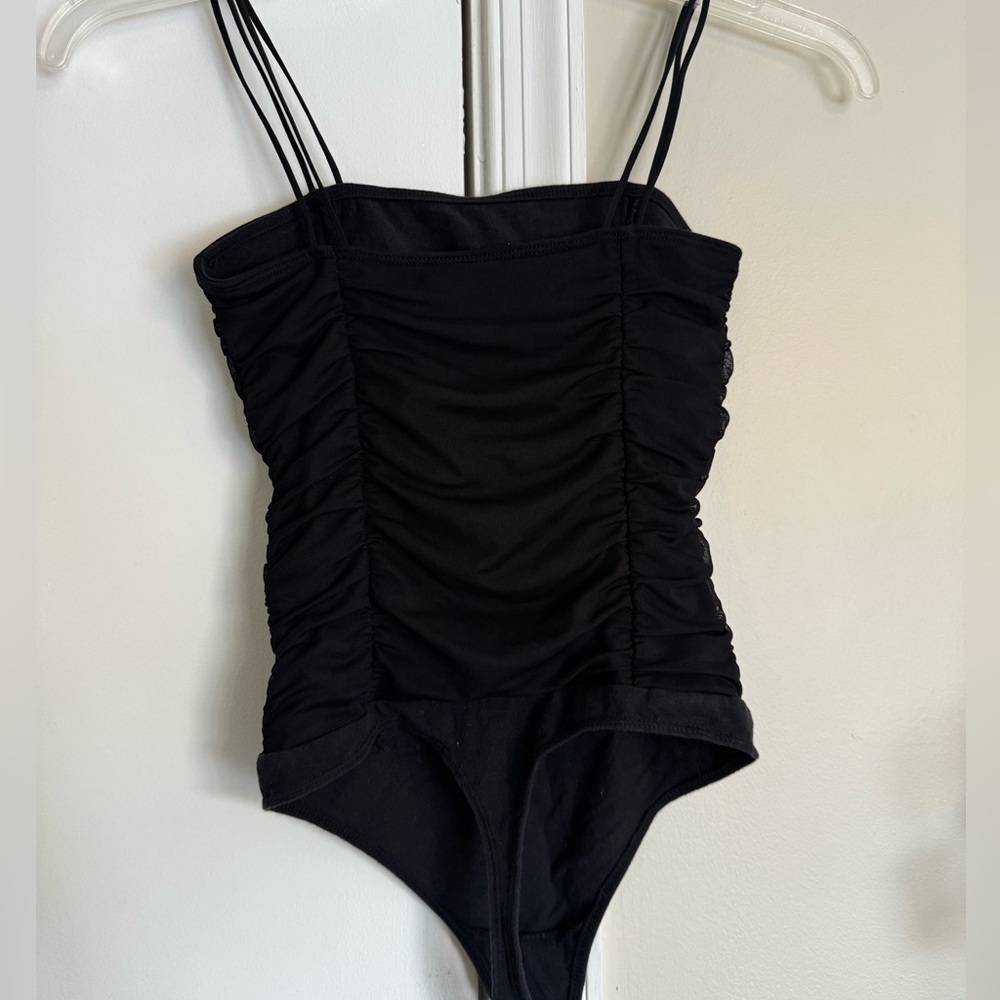 Abercrombie Black Ruched Bodysuit - Picture 3 of 3
